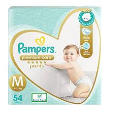 PAMPERS PREMIUM CARE PANTS - M 7-12 KG ( 54U)